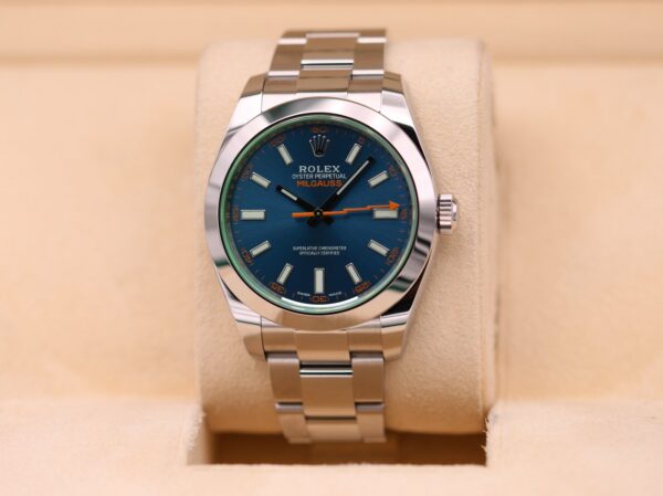 Rolex Milgauss Z-Blue Green Sapphire 116400GV – 2022