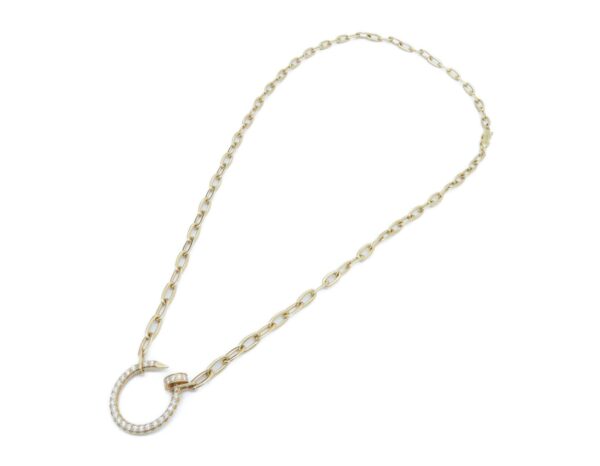 Cartier Just Un Clou Cartier Diamond Necklace 18K Pink Gold
