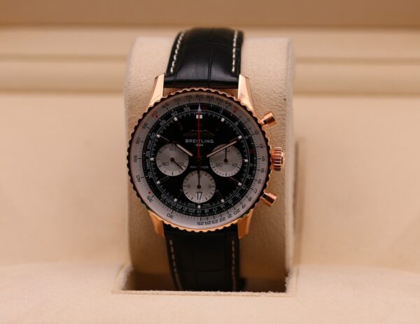 Breitling Navitimer 1 B01 Chronograph Rose Gold Black Dial RB0138 – 2023 Unworn