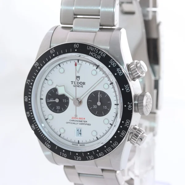 Tudor Black Bay Chrono Panda 79360N Steel 41mm White 2021 Box & Papers
